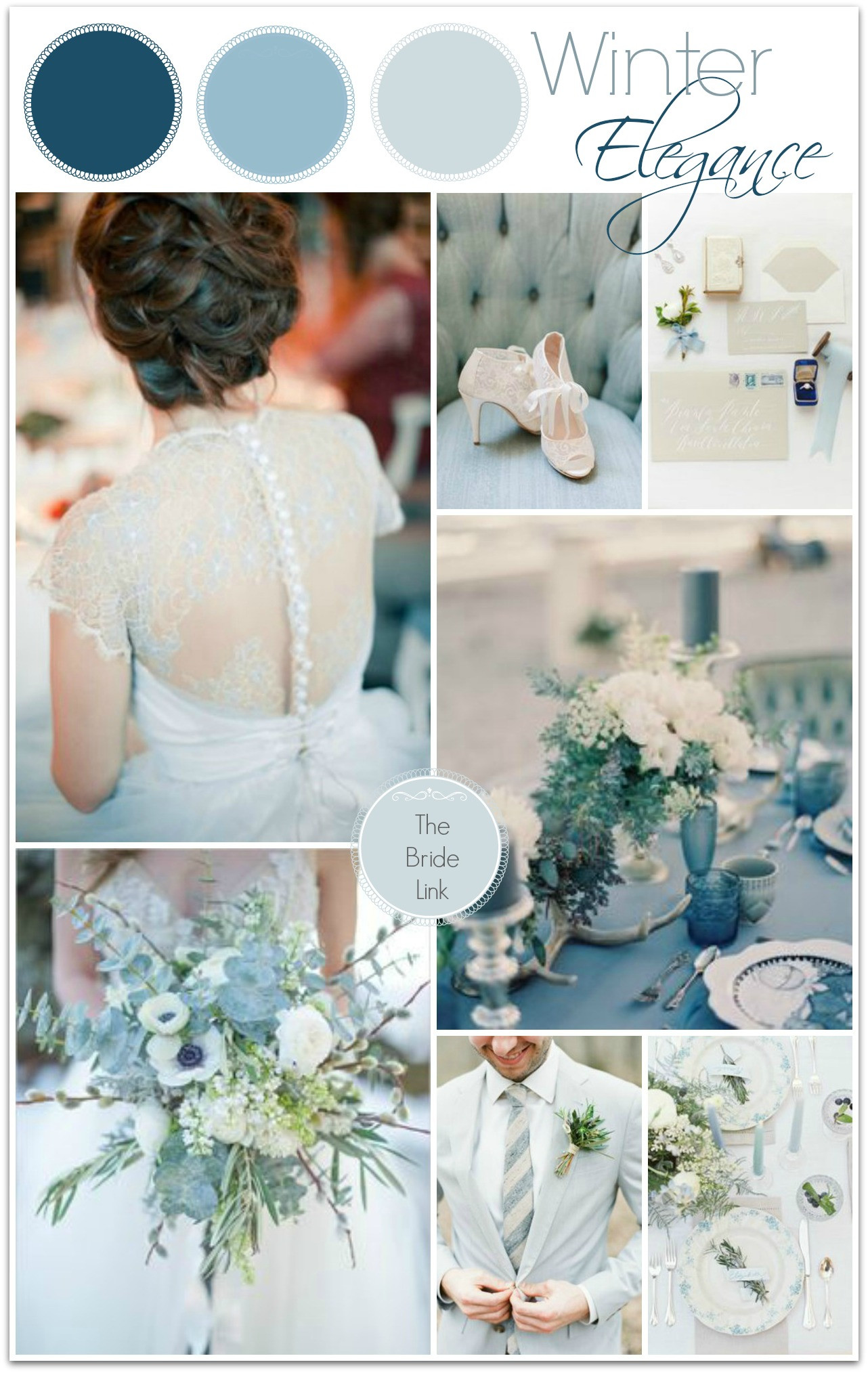 Blue Color Wedding Themes
 Blue Winter Wedding Color Ideas