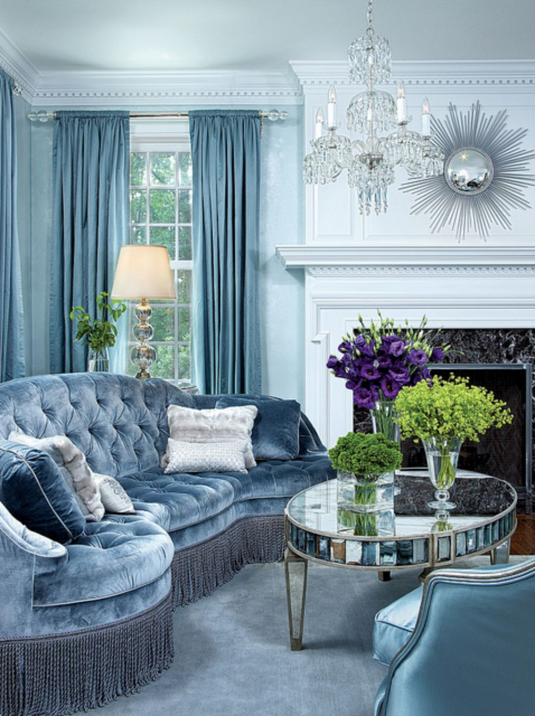 Blue Living Room Decor
 20 Stunning Ice Blue Living Room Design Ideas For