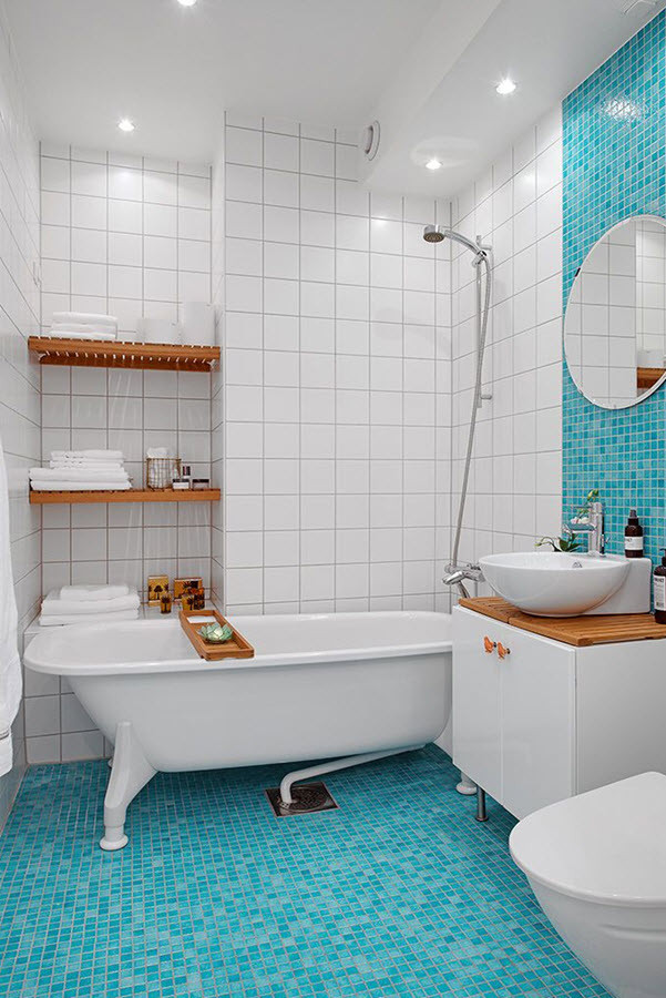 Blue Mosaic Bathroom Tiles
 40 blue mosaic bathroom tiles ideas and pictures