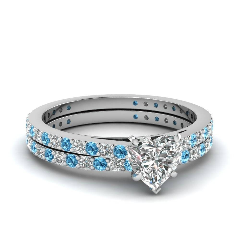 Blue Wedding Ring Set
 15 Collection of Blue Diamond Wedding Ring Sets