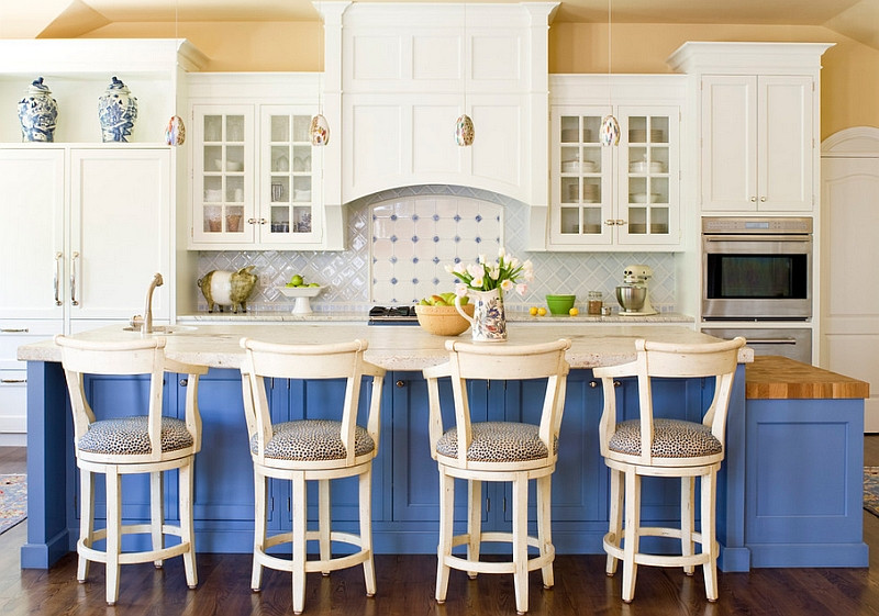 Blue White Kitchen
 Blue And White Interiors Living Rooms Kitchens Bedrooms