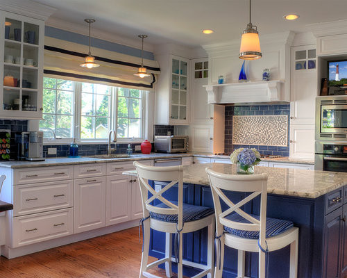 Blue White Kitchen
 Blue And White Kitchen