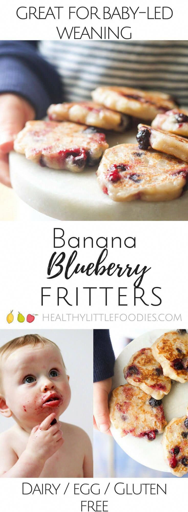 Blueberry Baby Food Recipes
 Banana Blueberry Fritters ly 3 ingre nts Dairy free