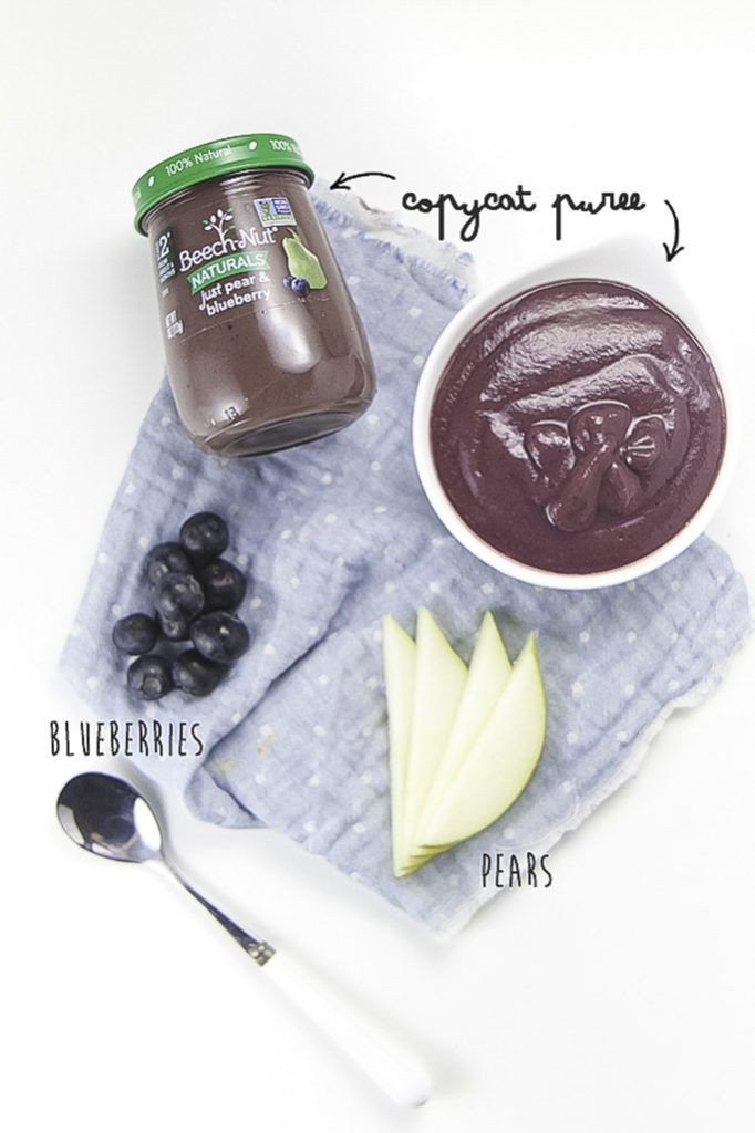 Blueberry Baby Food Recipes
 5 Minute Pear Blueberry Baby Puree