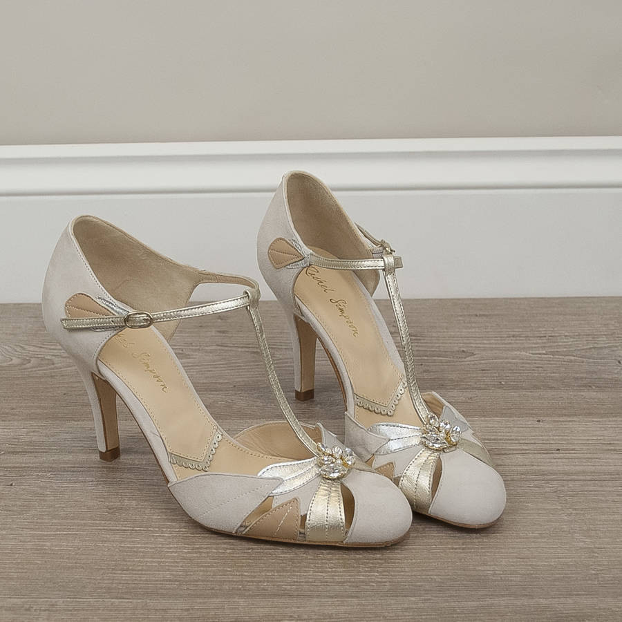 Blush Wedding Shoes
 wedding shoes emmeline blush ivory by rachel simpson