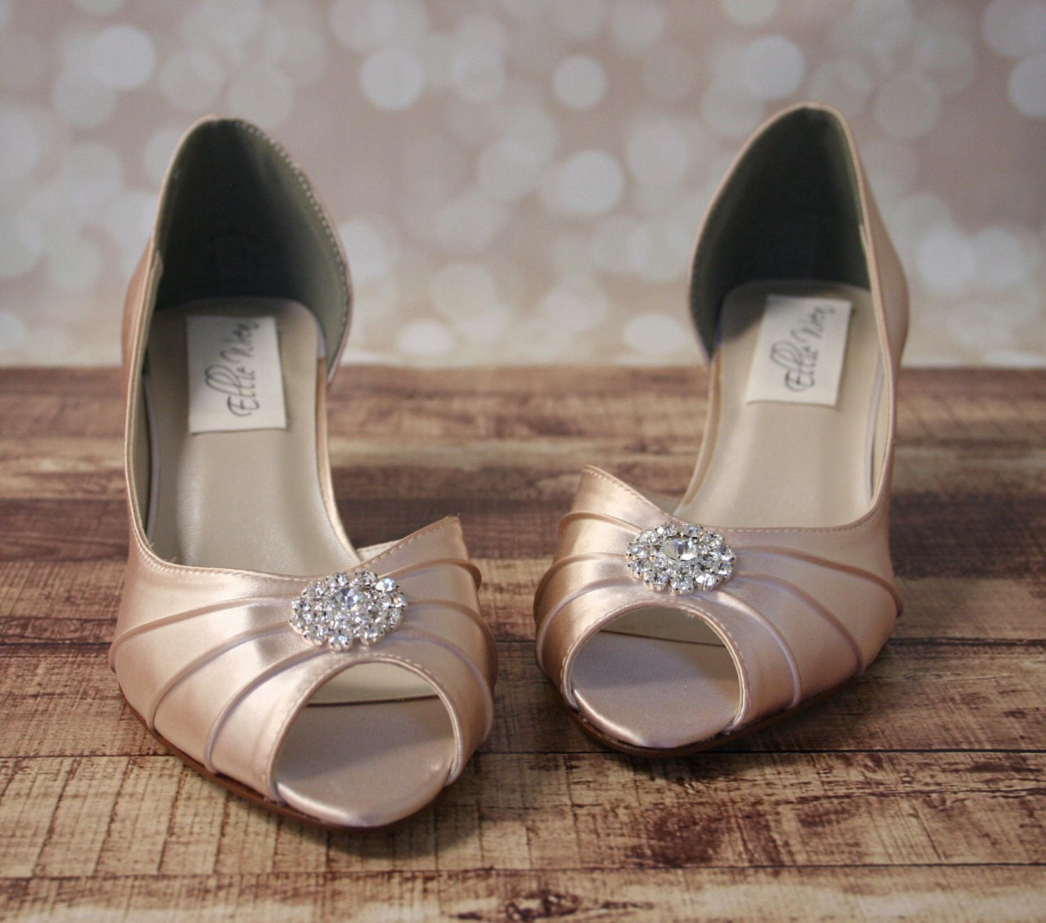 Blush Wedding Shoes
 Blush Wedding Shoes Blush Pink Kitten Heels with Simple