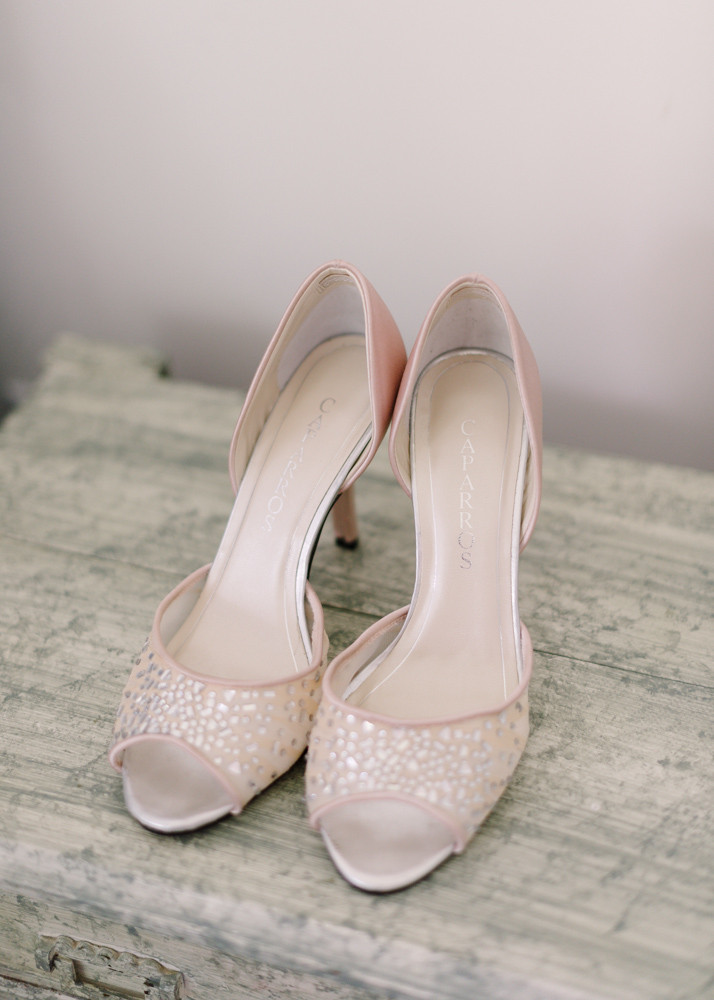 Blush Wedding Shoes
 Blush Peep Toe Bridal Shoes Elizabeth Anne Designs The