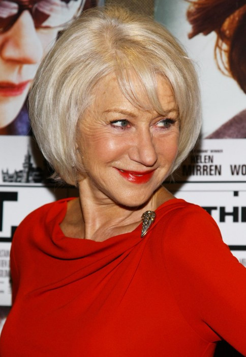 Bob Haircuts For Women Over 60
 Shiny Blond Layered Bob for Women Over 60 Helen Mirren