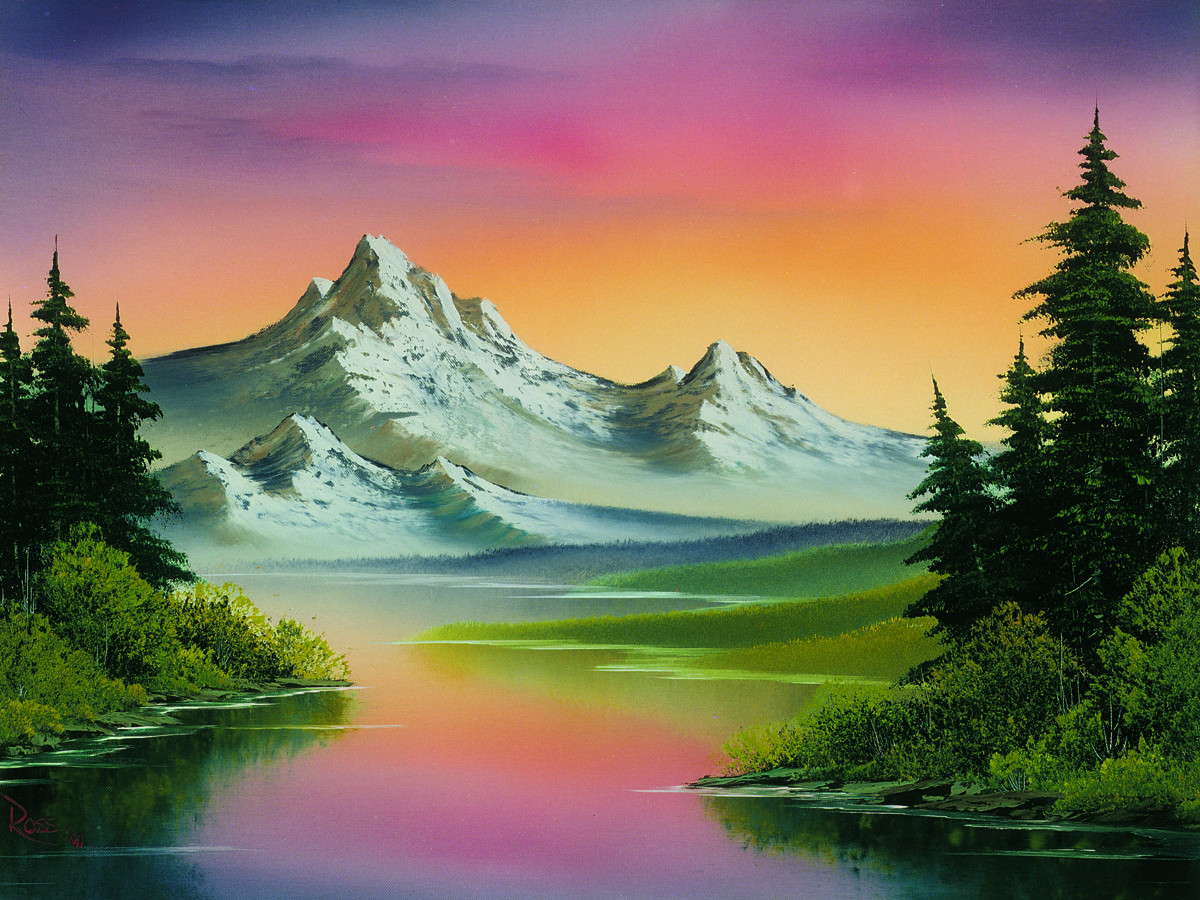 Bob Ross Landscape Paintings
 Bob Ross Painting Featured in Presidential Library