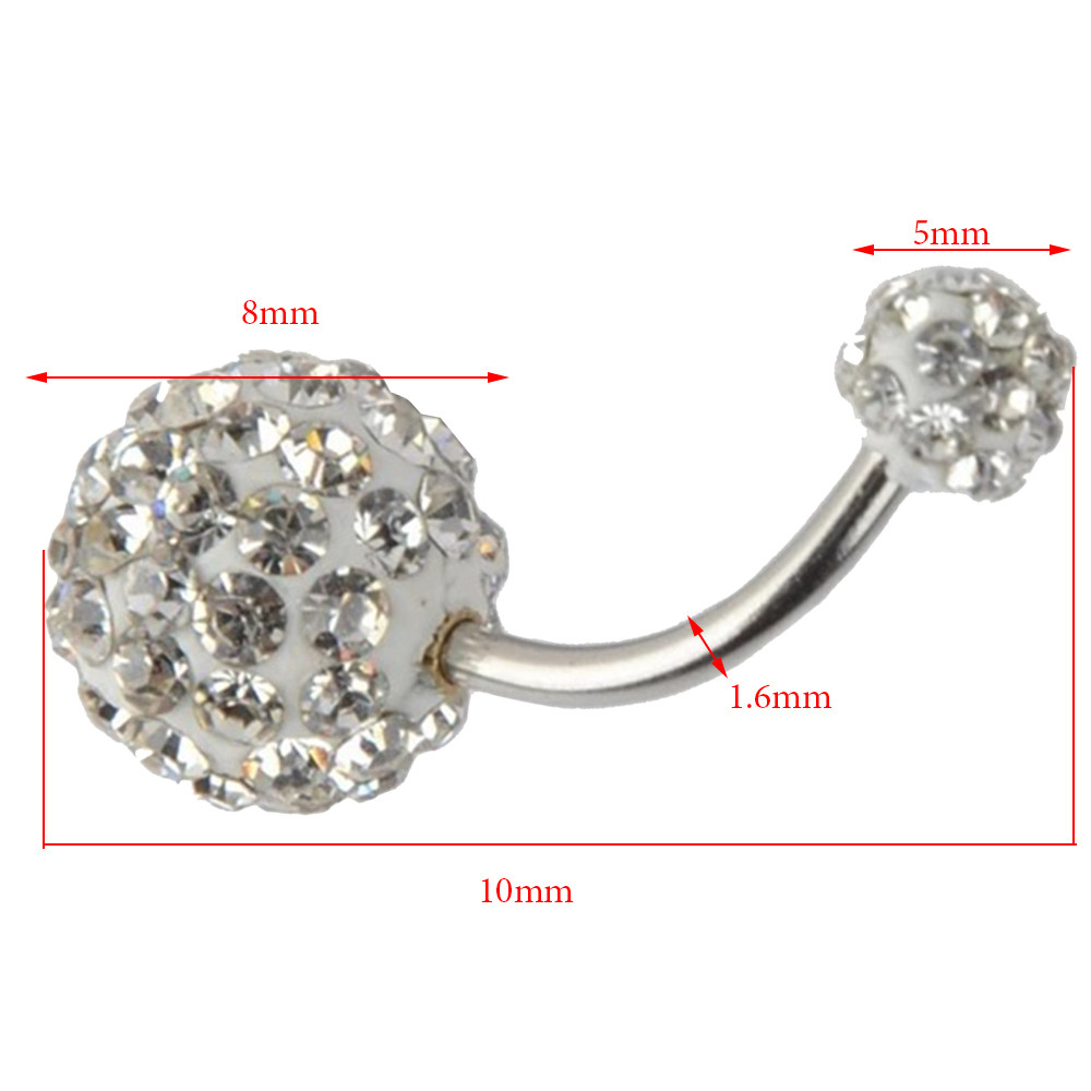 Body Jewelry Diamond
 Human Body Piercing Jewelry Full Diamond Cz Belly Button