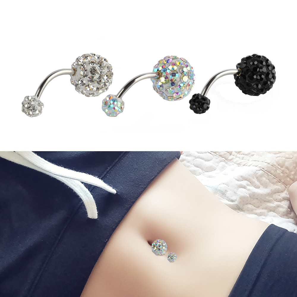 Body Jewelry Diamond
 Human Body Piercing Jewelry Full Diamond Cz Belly Button