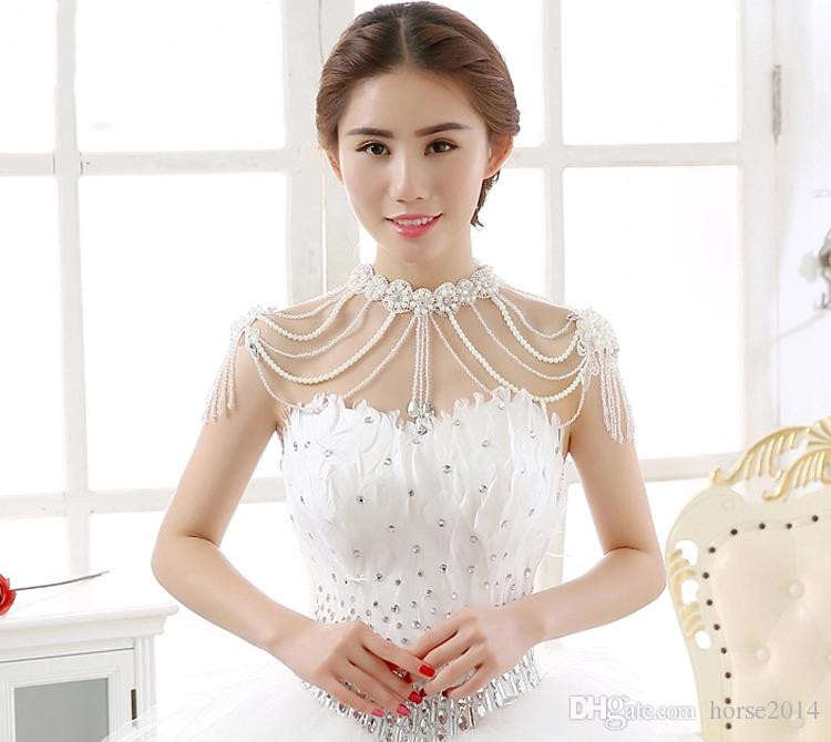 Body Jewelry Dress
 Bridal Body Chain Flower Body Jewelry Simulated Pearl