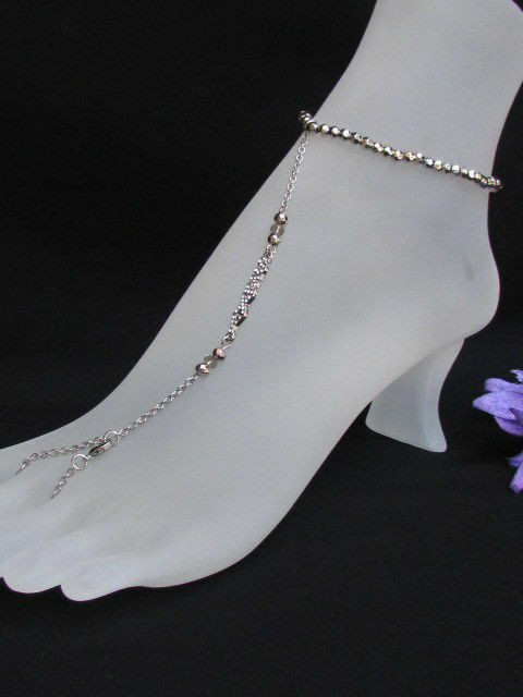 Body Jewelry Foot
 WOMEN SILVER METAL FASHION ANKLET LEG FOOT CHAINS BODY