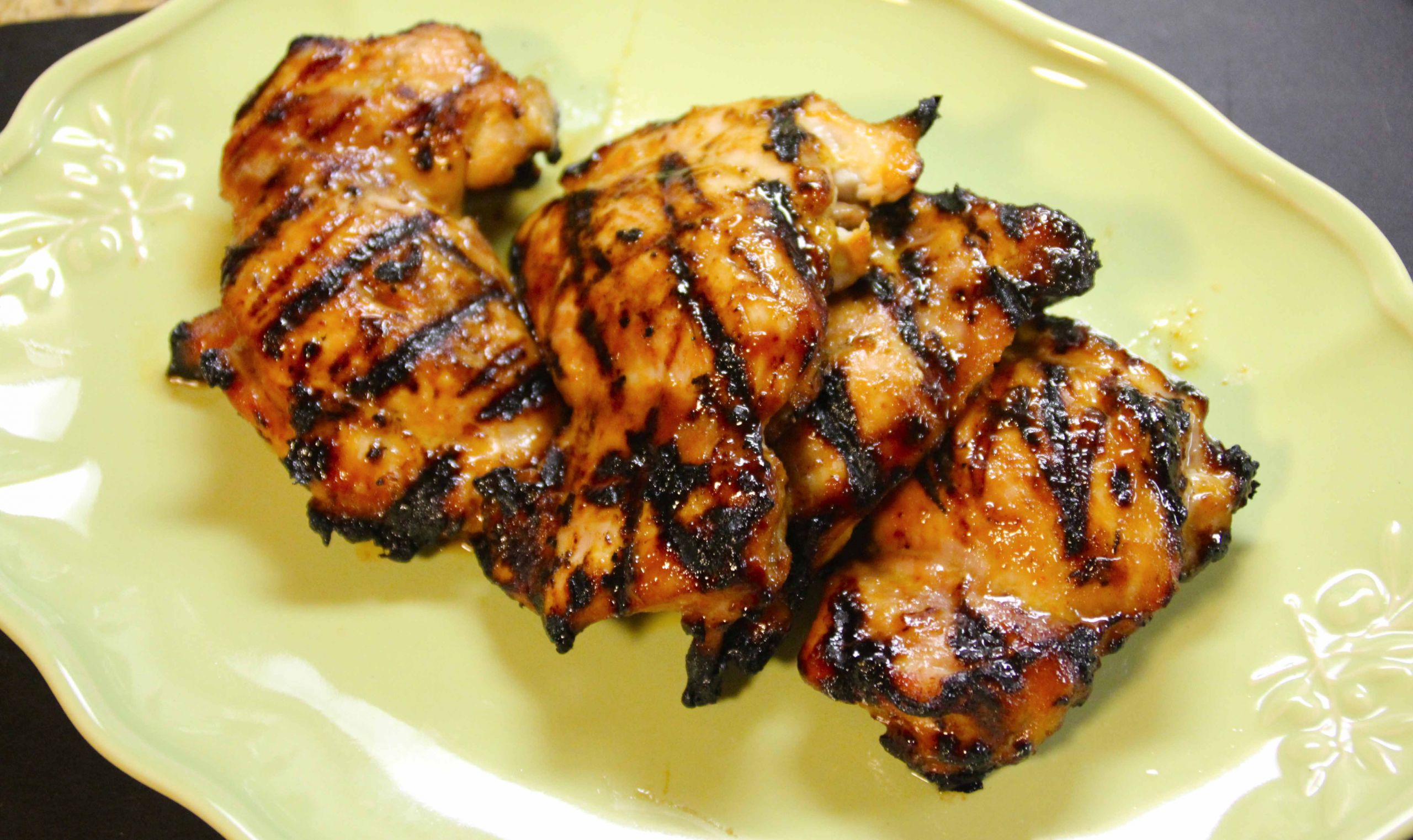 Boneless Chicken Thighs On Grill
 sweet & spicy citrus sriracha grilled chicken thighs