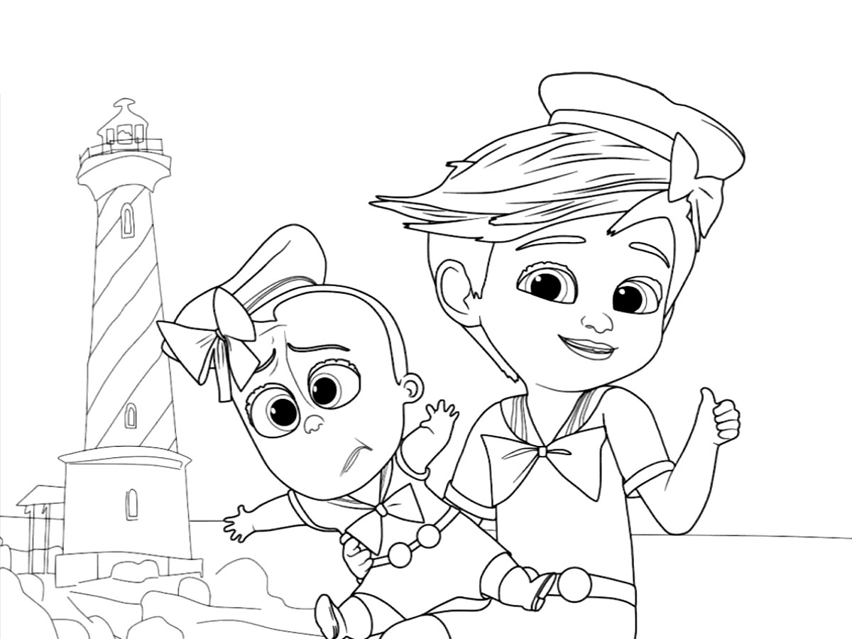 Boss Baby Coloring Page
 The baby boss coloring sheets for kids Coloring pages