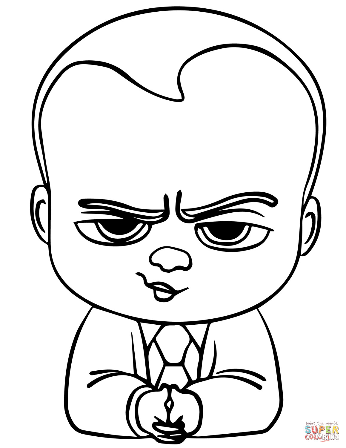 Boss Baby Coloring Page
 The Boss Baby coloring page