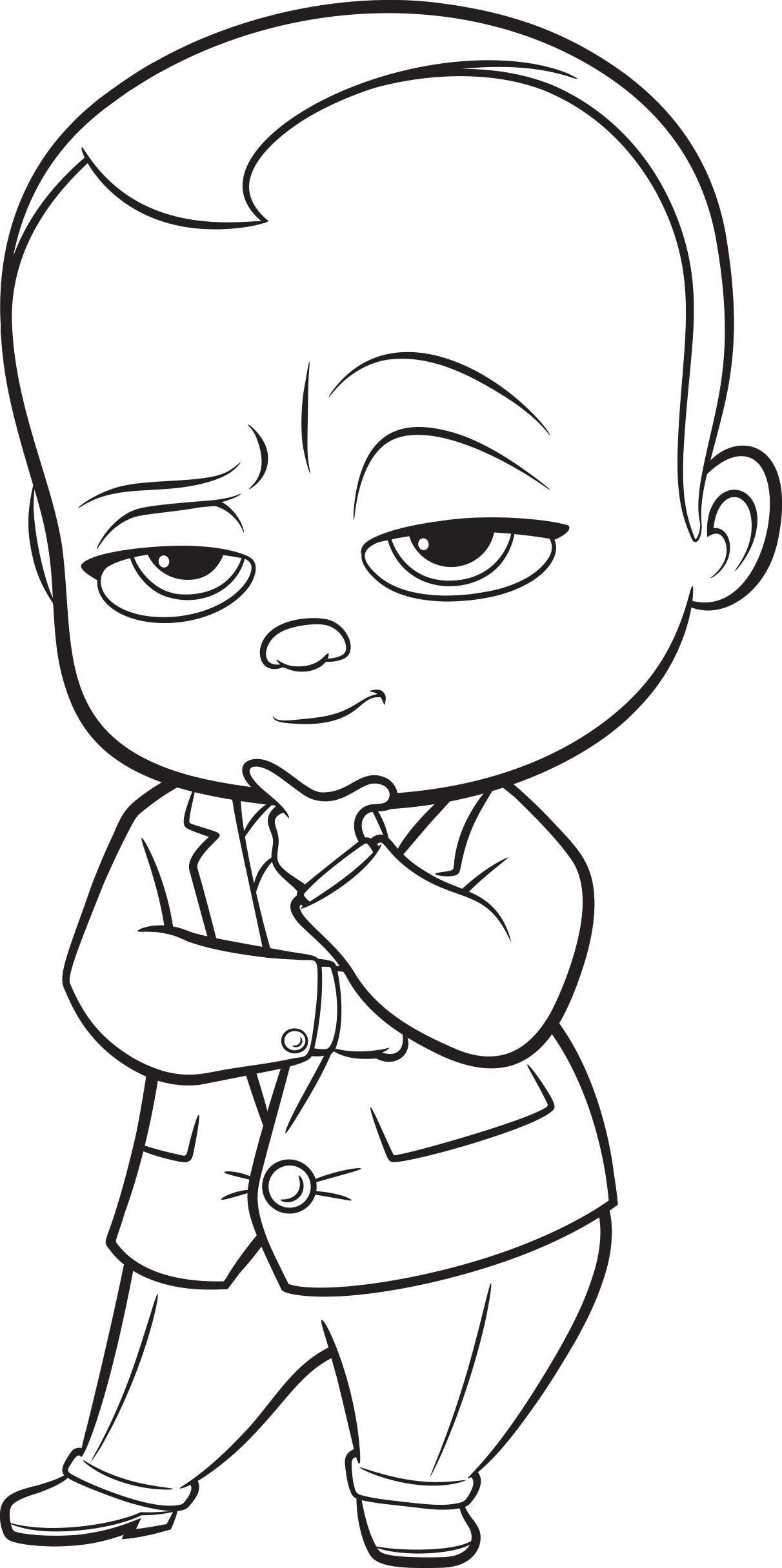 Boss Baby Coloring Page
 Cool Boss Baby Coloring Page Free Printable Coloring