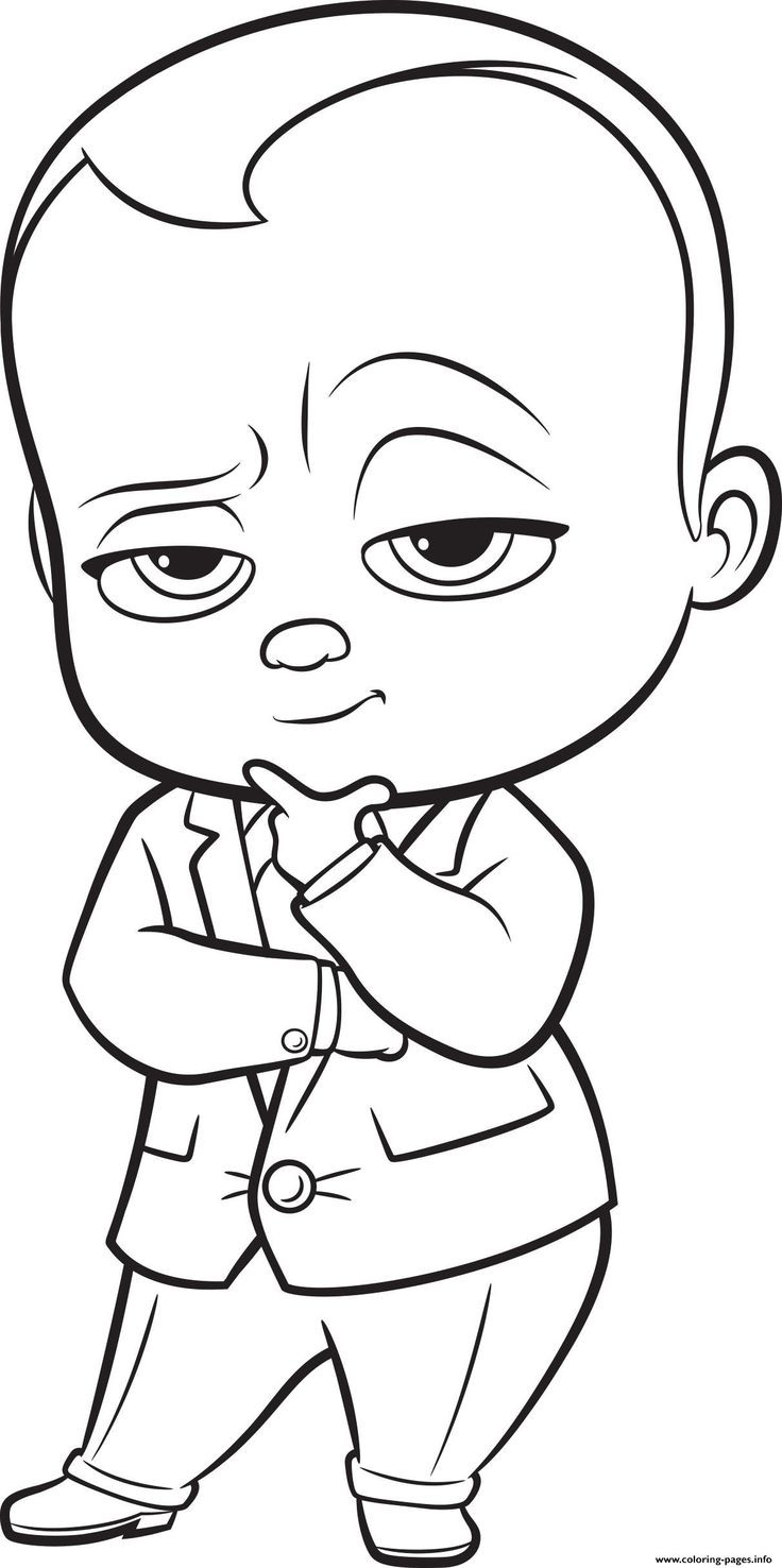 Boss Baby Coloring Page
 Print The Boss Baby colouring coloring pages