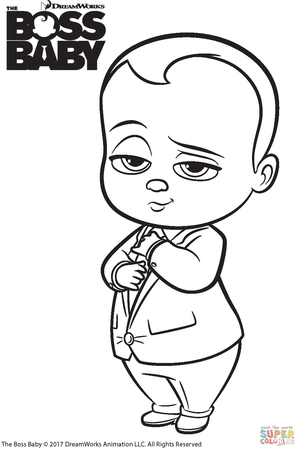 Boss Baby Coloring Sheets
 The Boss Baby coloring page