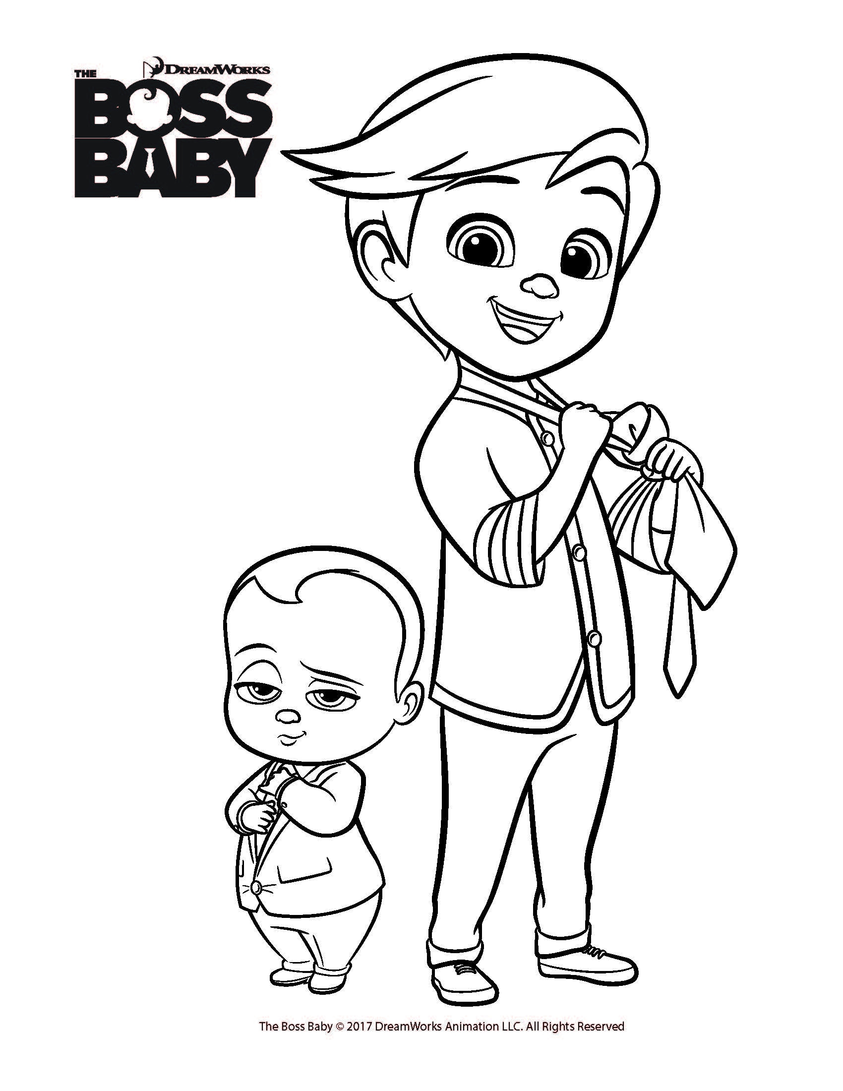 Boss Baby Coloring Sheets
 The Boss Baby Coloring Pages at GetDrawings