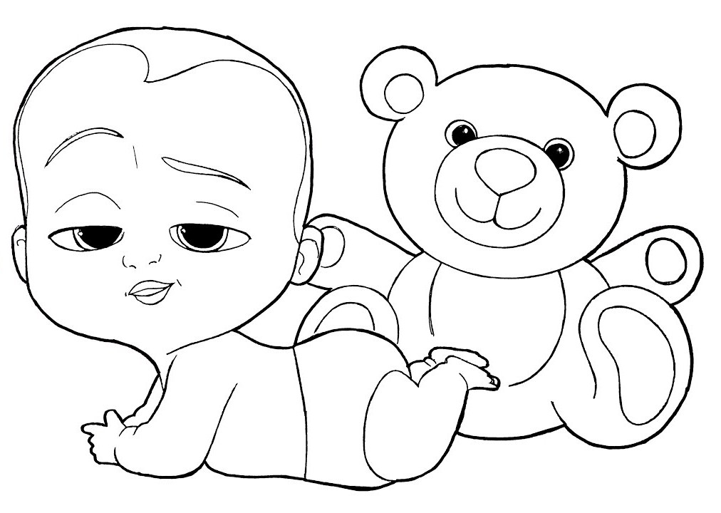 Boss Baby Coloring Sheets
 Free Printable Baby Coloring Pages For Kids