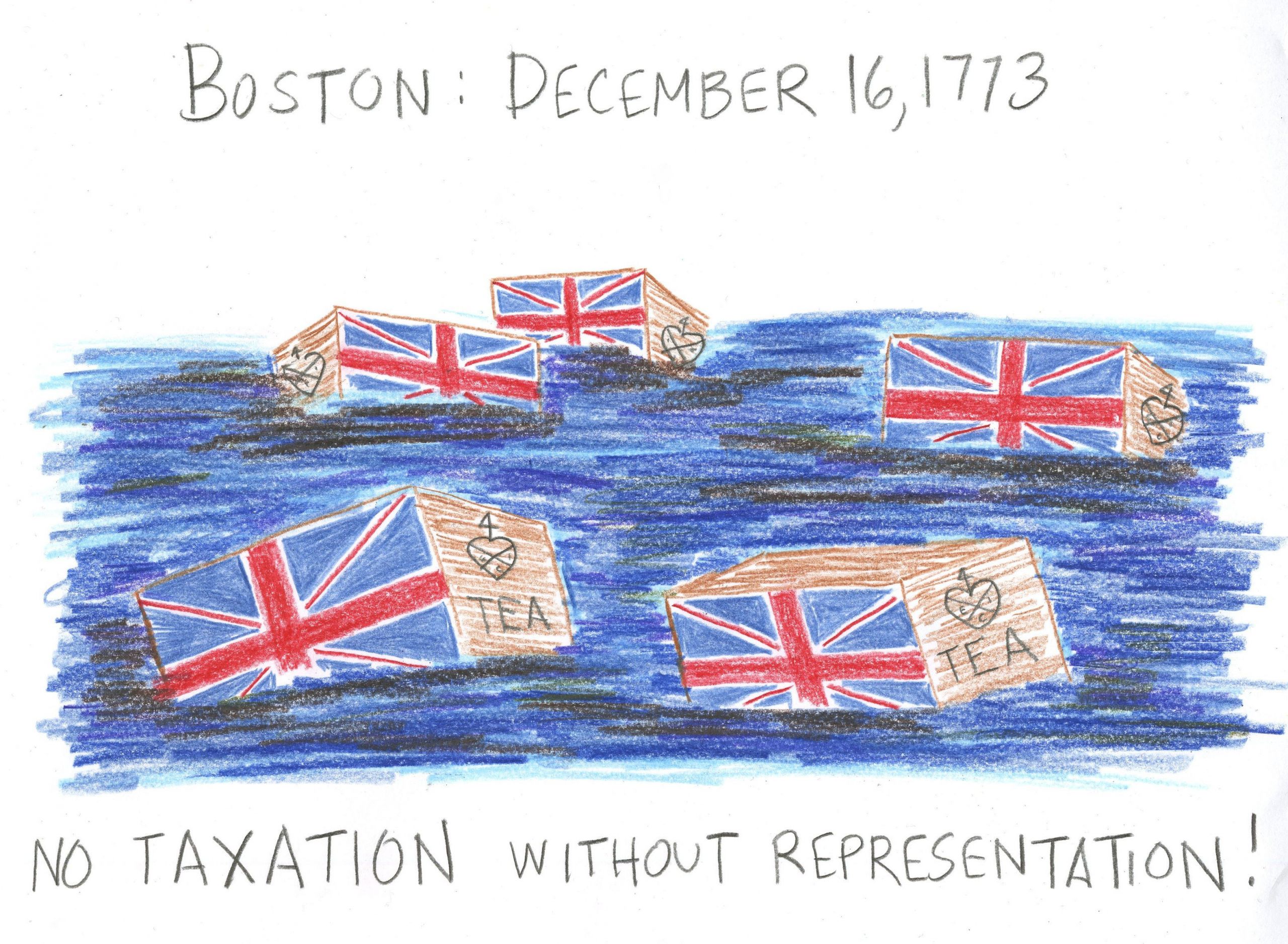 Boston Tea Party For Kids
 Boston Tea Party Drawing