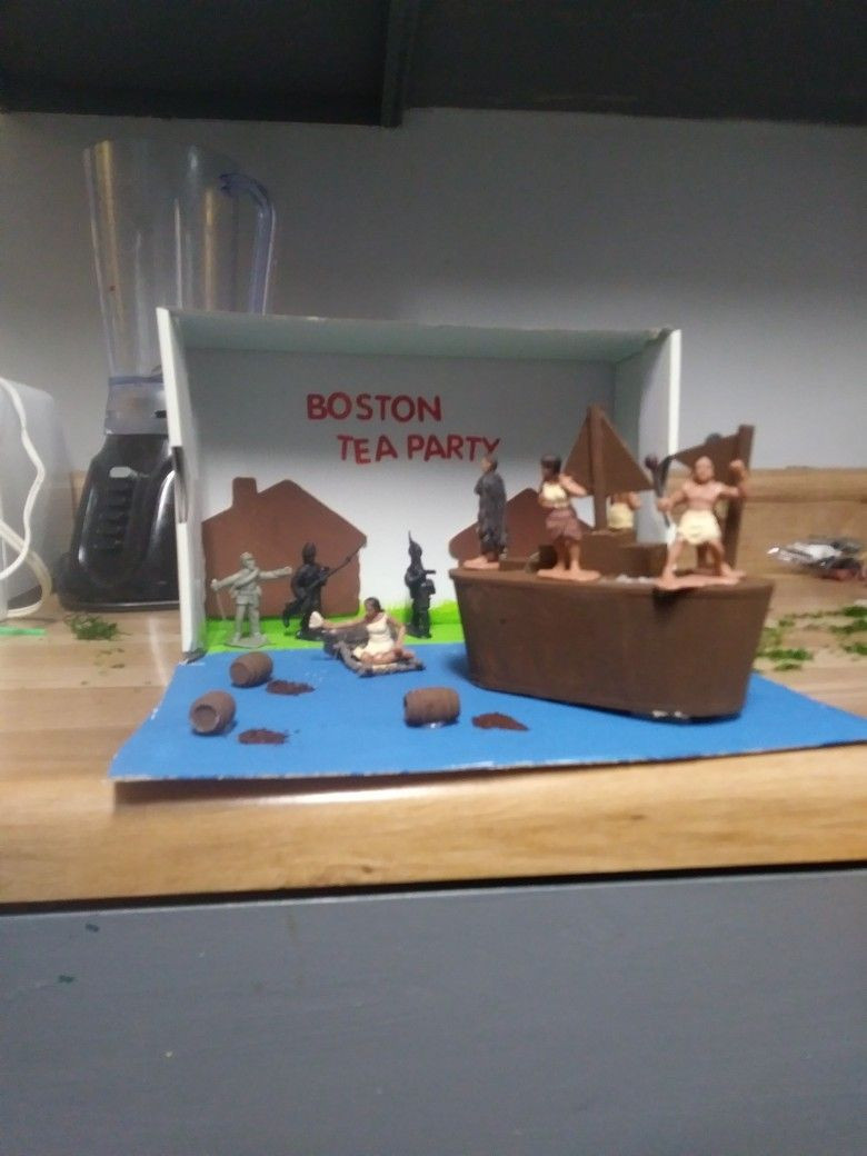 Boston Tea Party Projects Ideas
 Boston tea party 5th grade revolution diorama