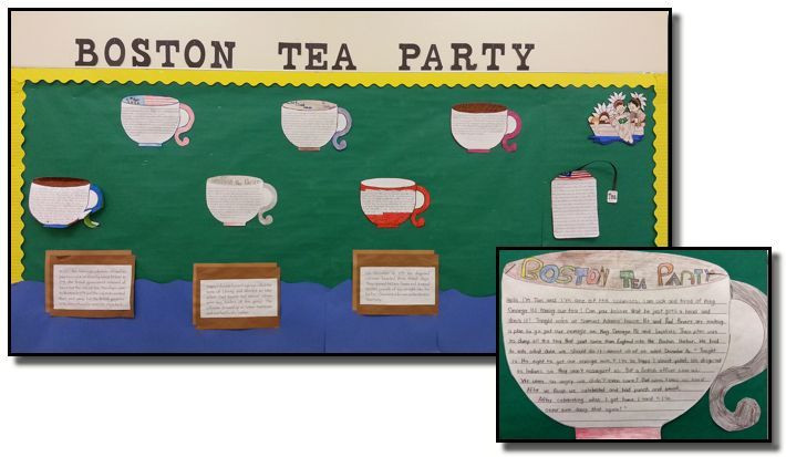 Boston Tea Party Projects Ideas
 Voice Activity Writing from the colonists perspective