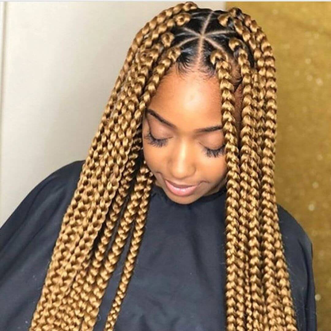 Box Braids Hairstyles
 37 Unique Triangle Box Braids Hairstyles 2019 Funky For