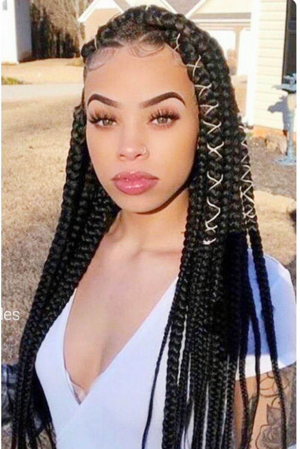 Box Braids Hairstyles
 37 Unique Triangle Box Braids Hairstyles 2019 Funky For