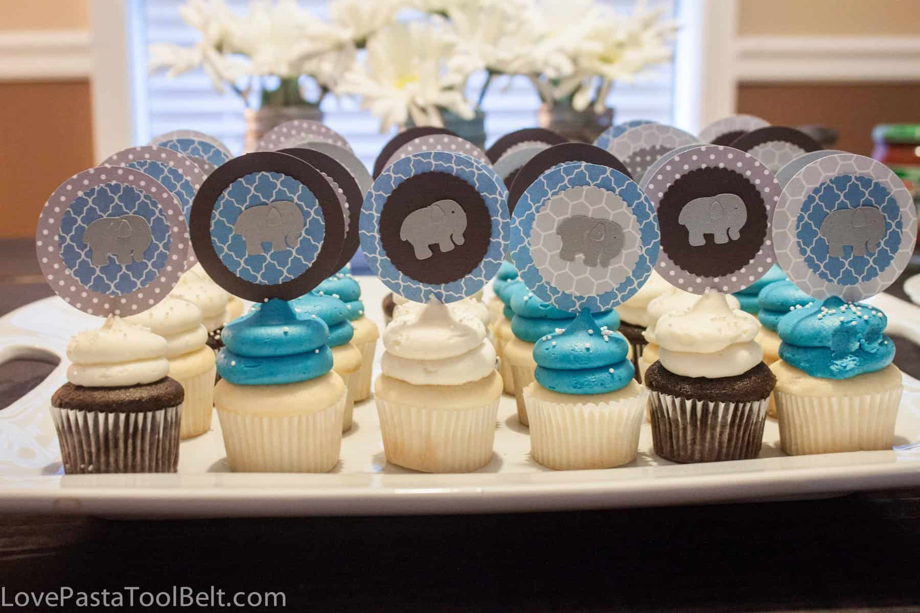 Boy Baby Shower Ideas Diy
 Blue and Gray Baby Boy Shower Love Pasta and a Tool Belt