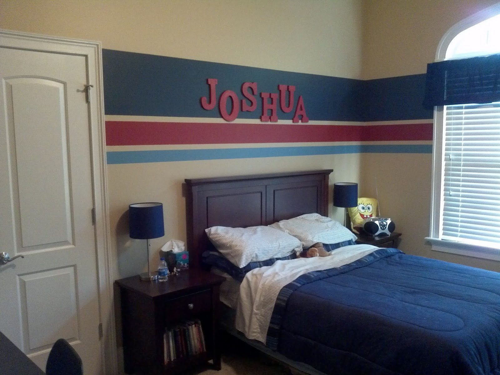 Boy Bedroom Painting Ideas
 Eat Sleep Decorate Striped Walls Boys Bedroom FINISHED