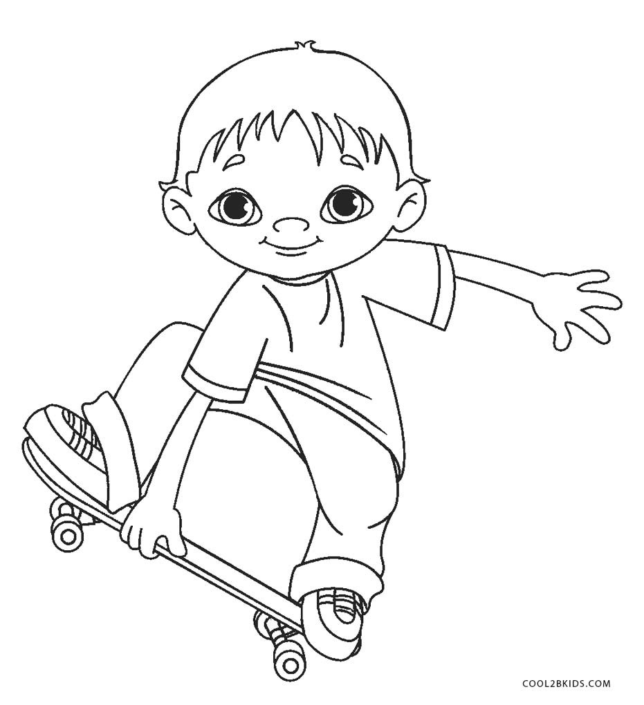 Boy Coloring Pages For Kids
 Free Printable Boy Coloring Pages For Kids