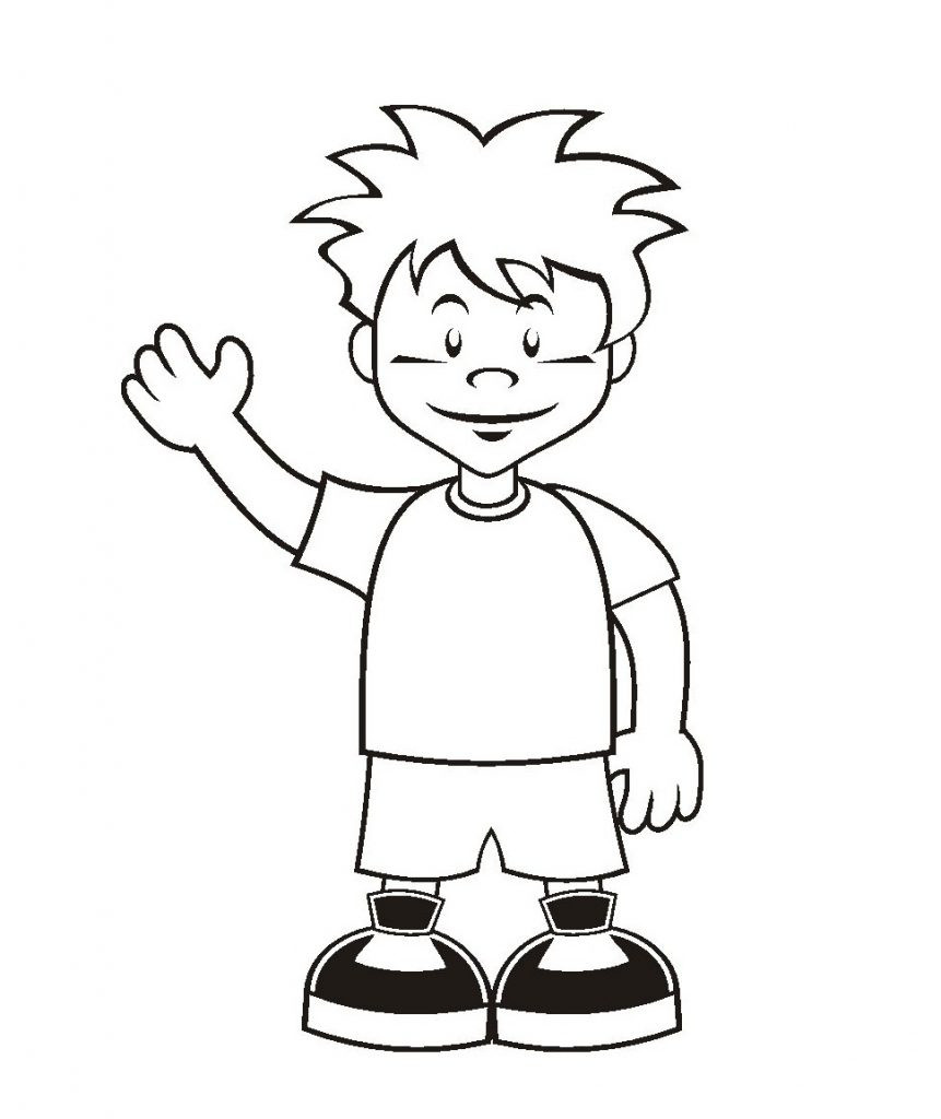 Boy Coloring Pages For Kids
 Free Printable Boy Coloring Pages For Kids