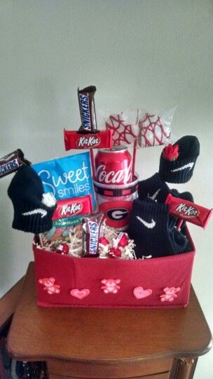 Boy Gift Ideas For Valentines
 Requested Valentine Gift Basket for teenage boy