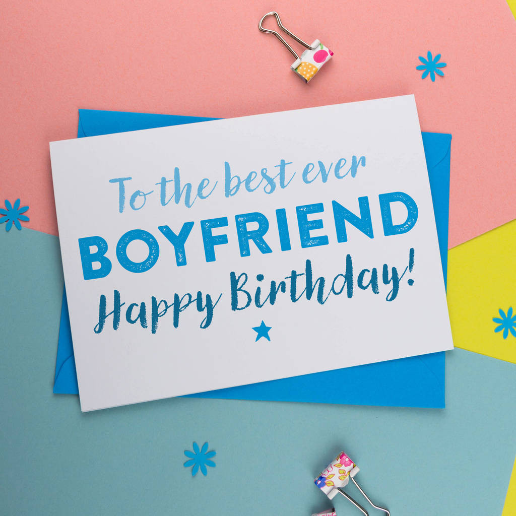 Boyfriend Birthday Card
 birthday card for boyfriend by a is for alphabet