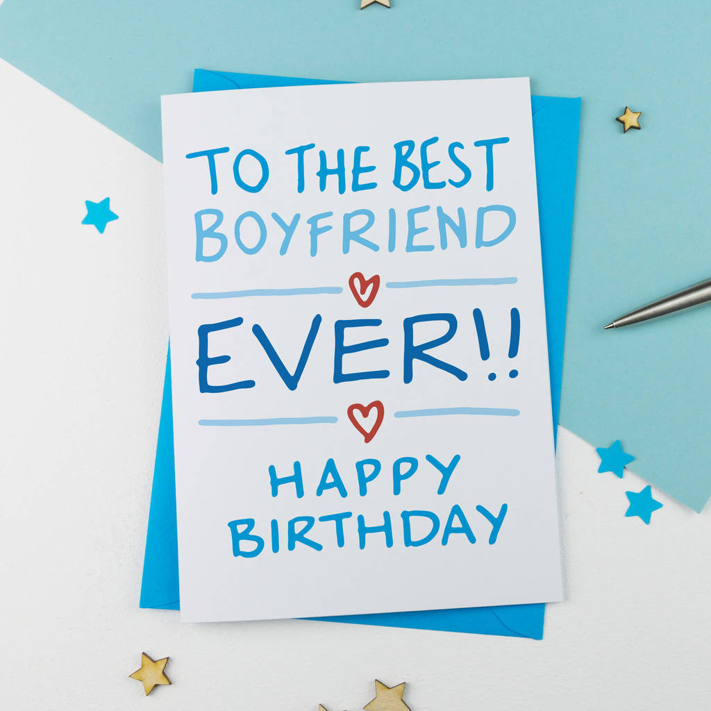 Boyfriend Birthday Card
 Boyfriend Birthday Card By A Is For Alphabet