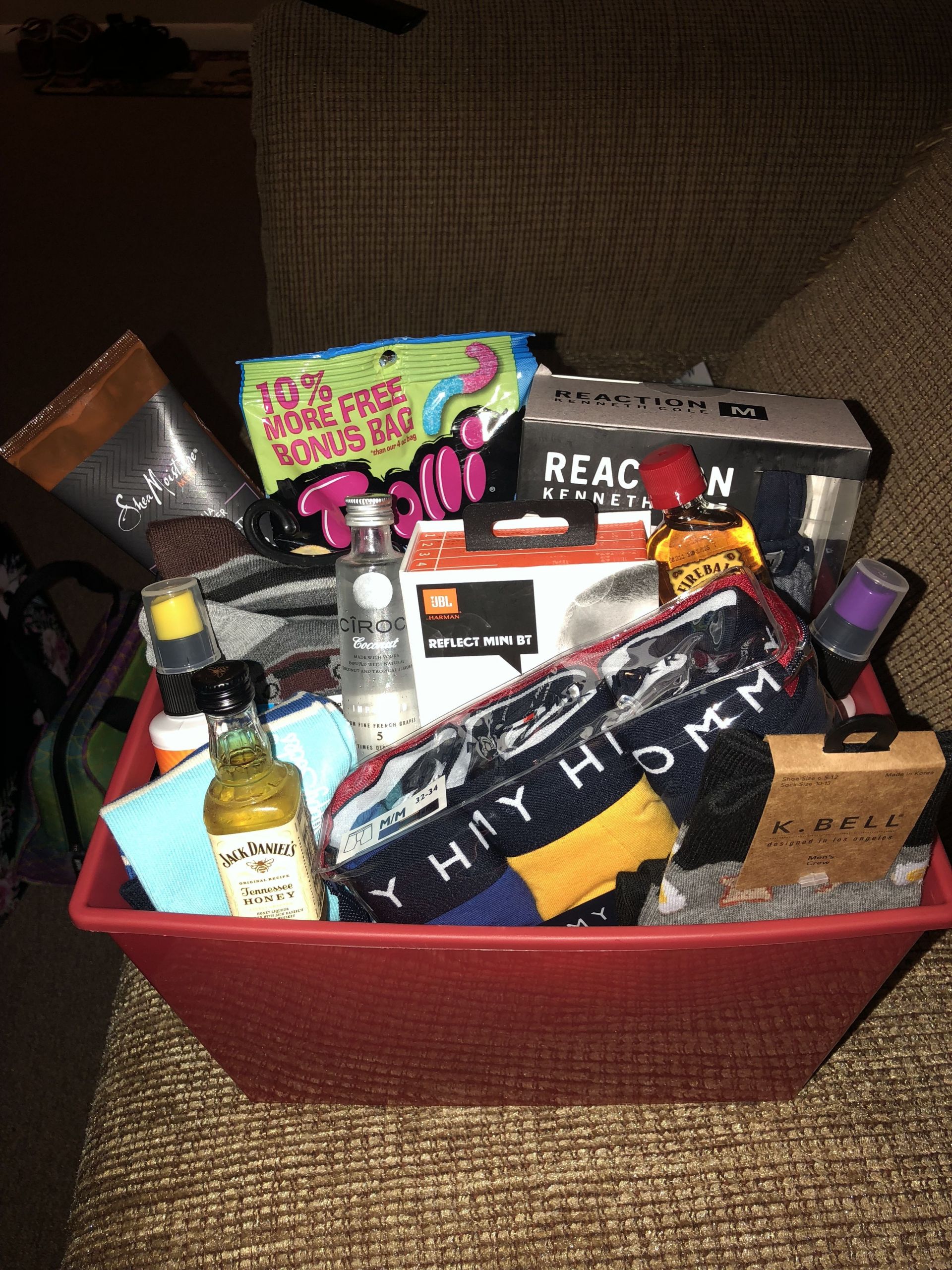 Boyfriend Gift Basket Ideas
 Basket I made for my husband’s birthday