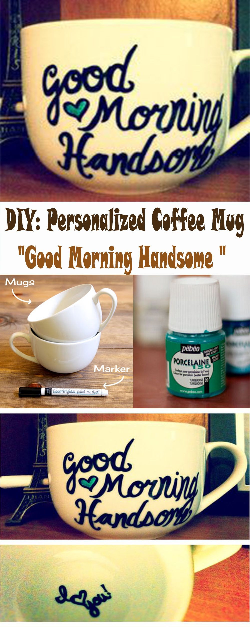 Boyfriend Gift Ideas Pinterest
 DIY Personalized Coffee Mug