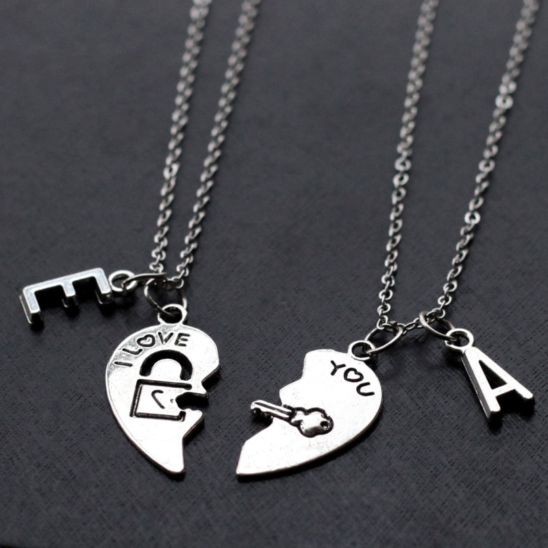 Boyfriend Girlfriend Necklaces
 his and her necklace boyfriend girlfriend t valentines