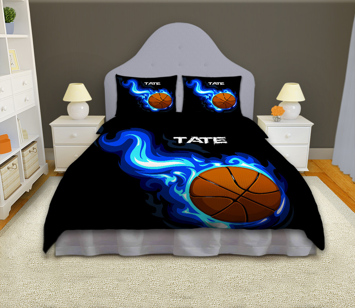 Boys Basketball Bedroom
 Boys Basketball Personalized forter Set Sports Bedding