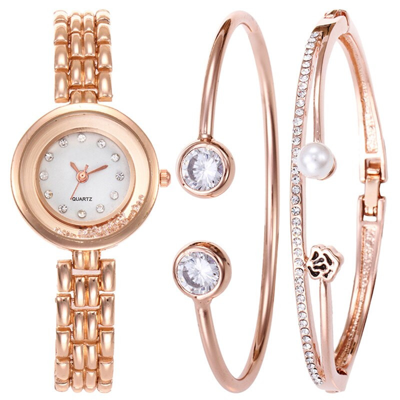 Bracelet And Watch Set
 Aliexpress Buy Luxury Rhinestone Steel Strip Watch