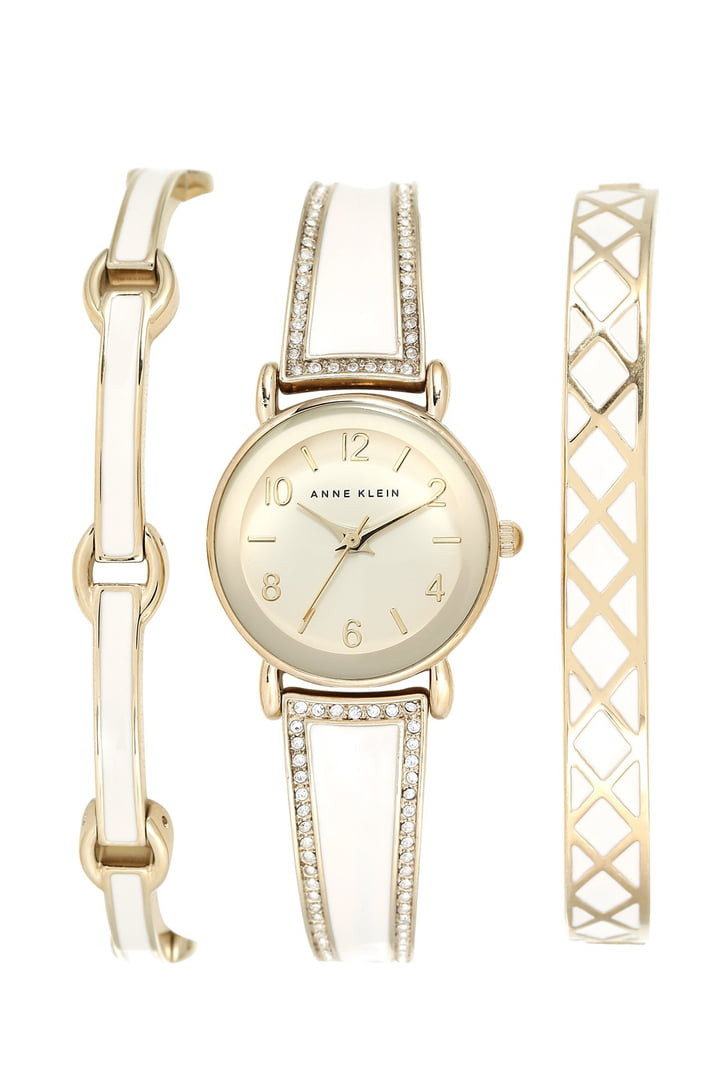 Bracelet And Watch Set
 Anne Klein Boxed Bracelet & Bangle Watch Set 24mm