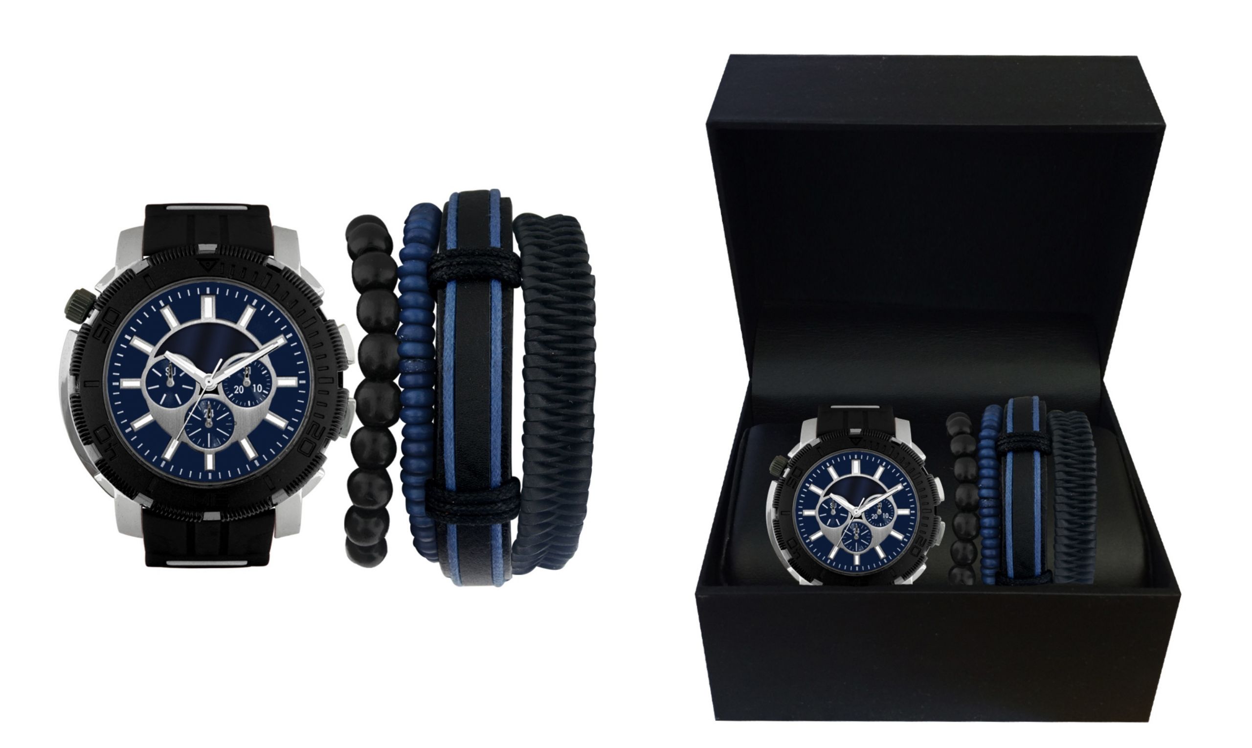 Bracelet And Watch Set
 American Exchange Men s Watch and Bracelet Set Jewelry