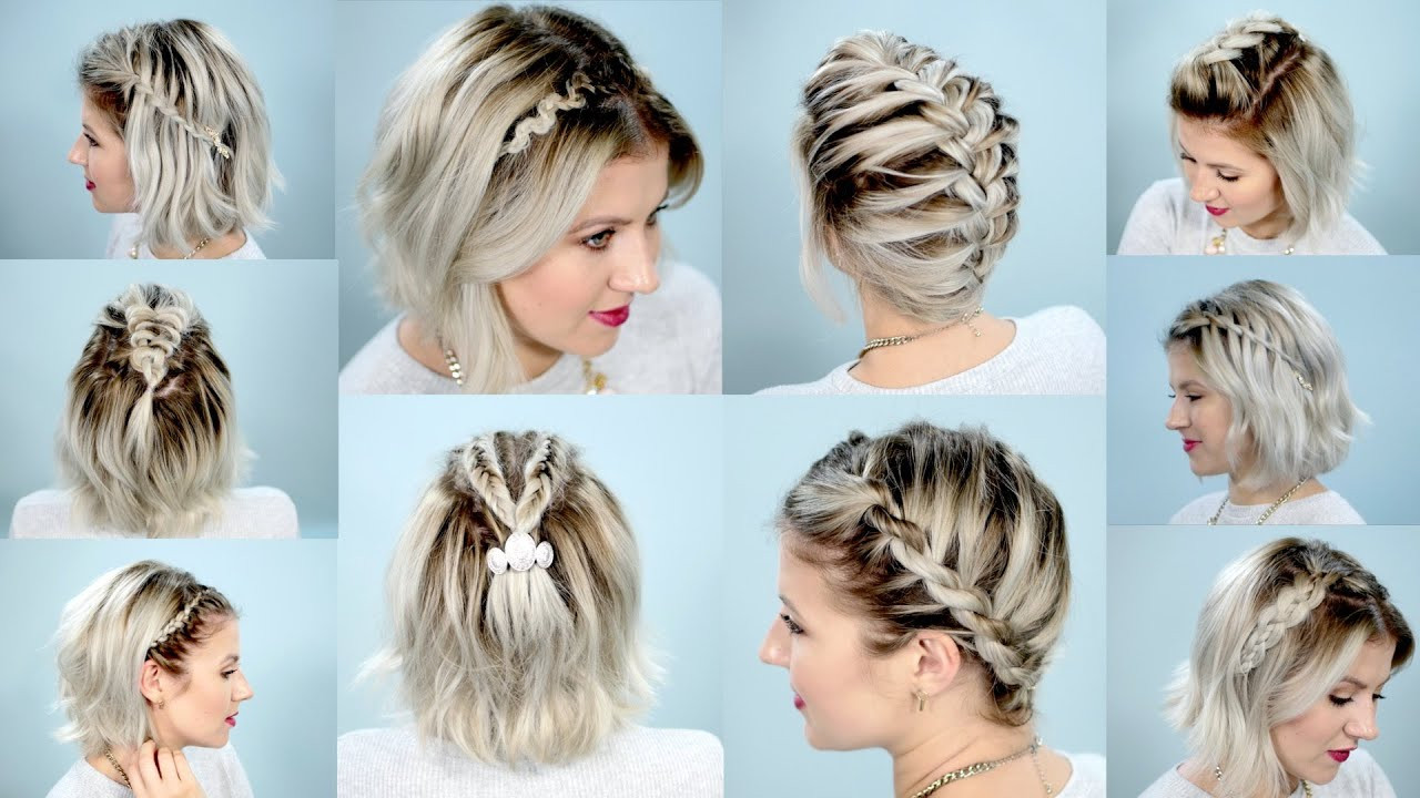 Braided Hairstyles For Short Hair
 10 EASY BRAIDS FOR SHORT HAIR TUTORIAL