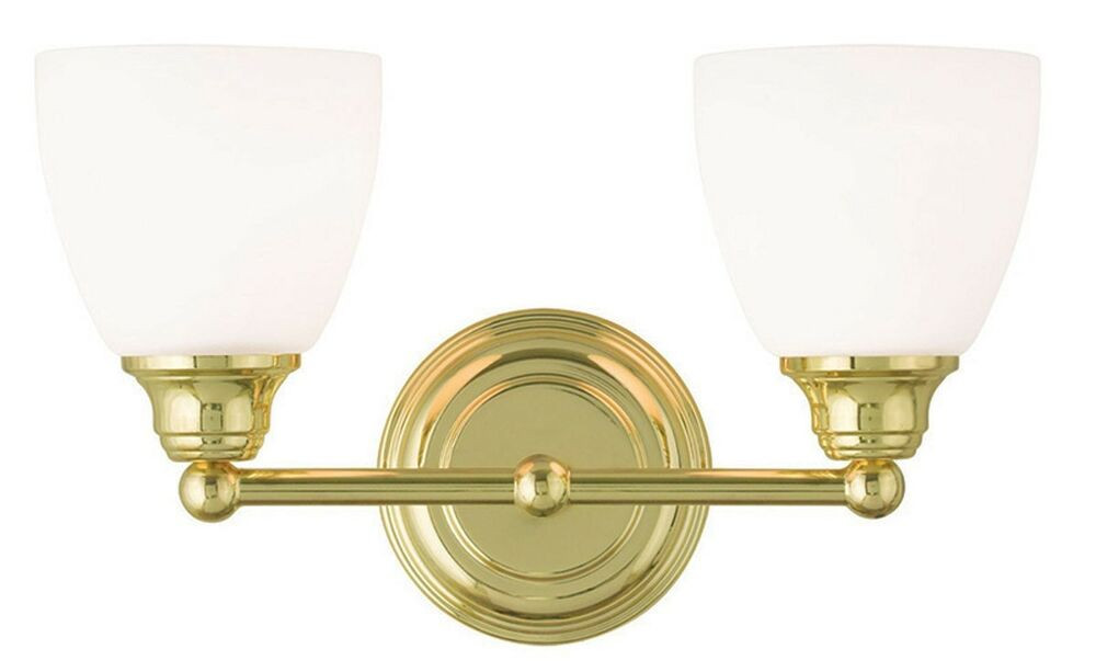 Brass Bathroom Light Fixtures
 2 Light Polished Brass Somerville Livex Bathroom Vanity