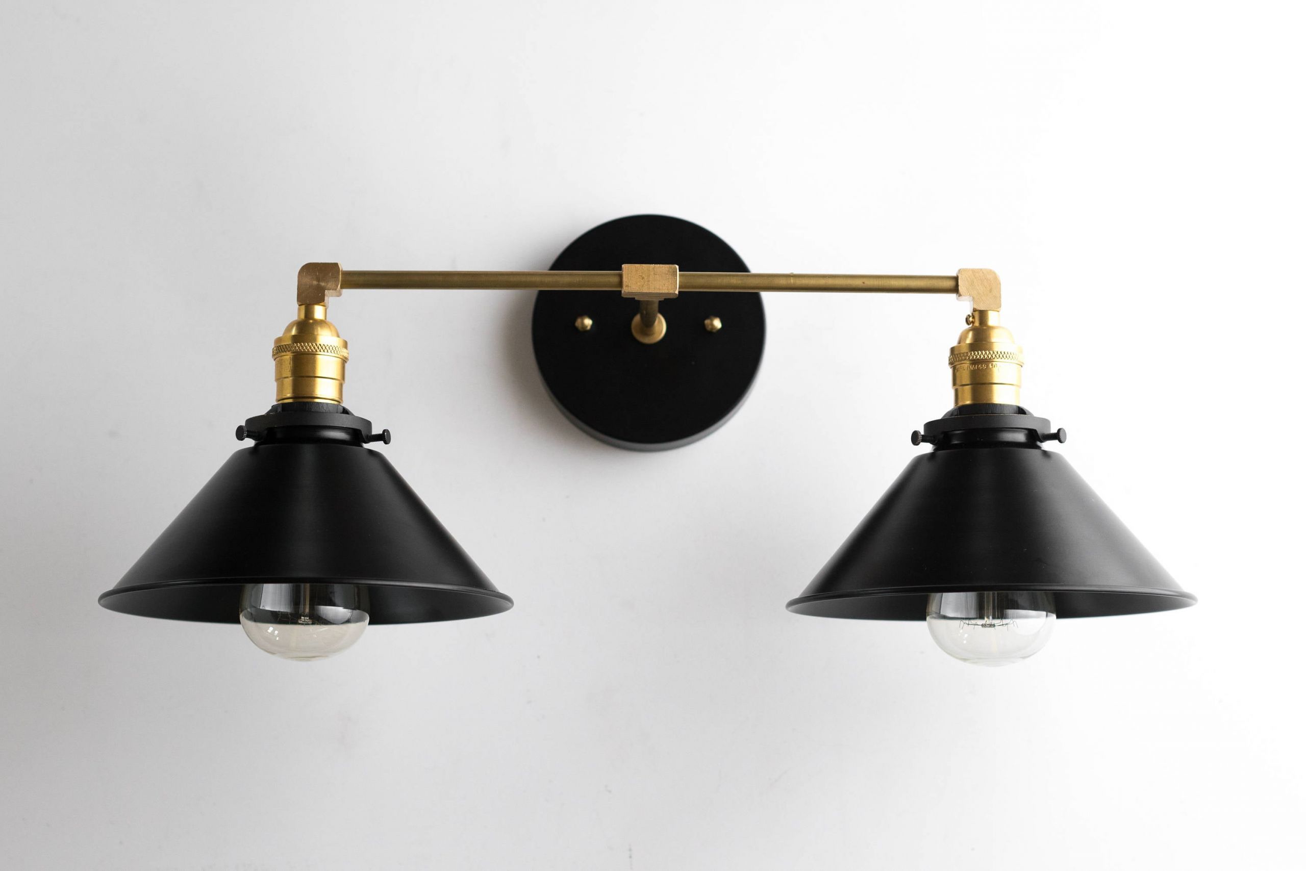 Brass Bathroom Light Fixtures
 Black Brass Vanity Light Bathroom Wall Lamp Modern Fixture