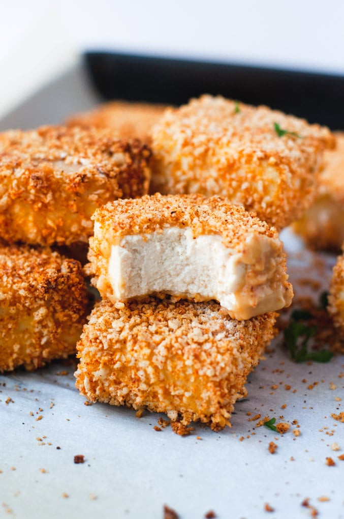 Breaded Tofu Recipes
 Crispy Baked Tofu Nug s Cozy Peach Kitchen