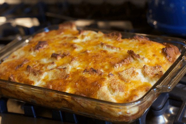 Breakfast Egg Casserole With Bread
 Deliciously Easy Egg and Cheese Overnight Breakfast