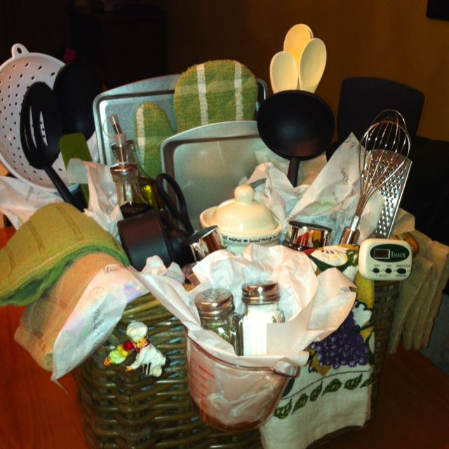 Bridal Shower Gift Basket Ideas For Guests
 Bridal shower t basket for the kitchen